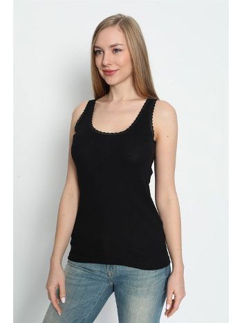 Kalın Askılı Dantelli Atlet Pamuk Ribana Arma Yıldız 3363