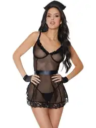 Dantelli Transparan Fantezi Kostüm For Dreams 8607