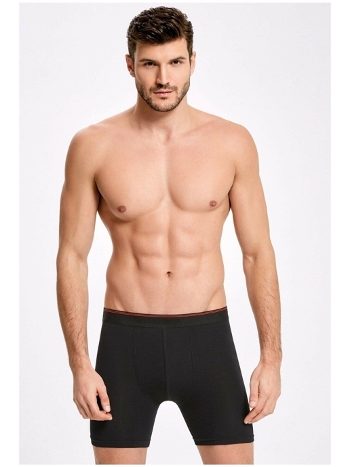 Siyah Uzun Boxer Esnek Bel Lastiği Arma Yıldız 1173