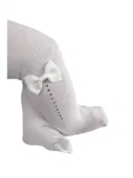 Beyaz Süslü Mycro Bebek Külotlu Çorap Daymod 2142038