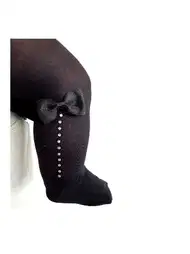 Polyamid Elastan Bebek Külotlu Çorap Siyah Daymod 2142038