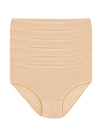 Pamuklu Yüksek Bel Bato Külot 6'lı Paket Yıldız 3777