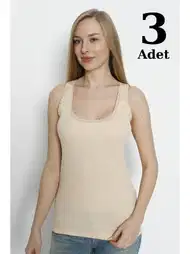 Kalın Askılı Nefes Alan Dantelli Atlet  Arma Yıldız 3363