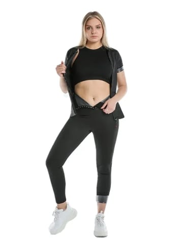 Termal Sauna Agraflı Fermuarlı Takım Somon Pera Fitol 9009