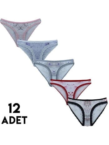 Yüksek Bel Karın Desteği Bikini Külot Tutku 0541