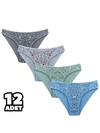 İnce İp Detaylı String Külot Asorti Tutku 0578