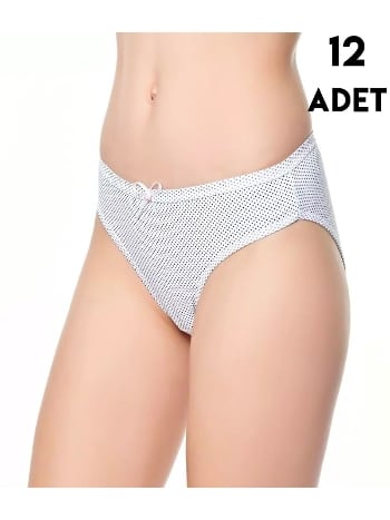 Yüksek Bel Puantiyeli Bikini Külot Tutku 0728