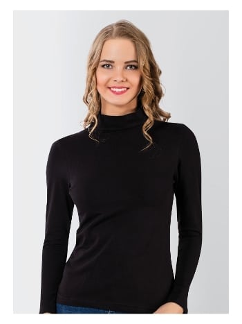 Yüksek Pamuklu Yarım Balıkçı Kadın Body Donex 3227