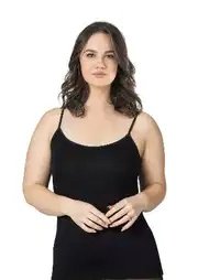 Biyeli İp Askılı Büyük Beden Kadın Atlet Viskon Özkan 25923