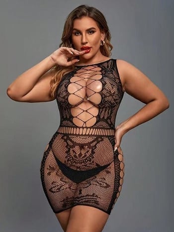 Battal Beden Göğüs Dekolteli Fantazi Vücut Çorabı Vivaldy 3005