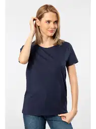 Pamuklu Kısa Kollu Kadın Tişört Wtshirt  London