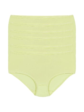 Likralı Yüksek Bel Bato Külot Yeşil Yıldız 3742