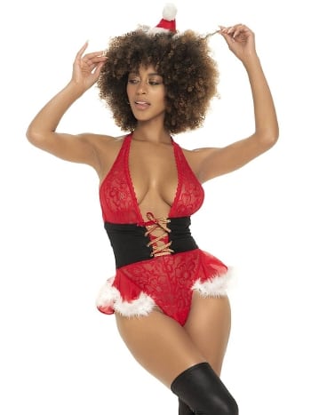 Kırmızı Dantel Detaylı Fantezi Kostüm For Dreams 8603