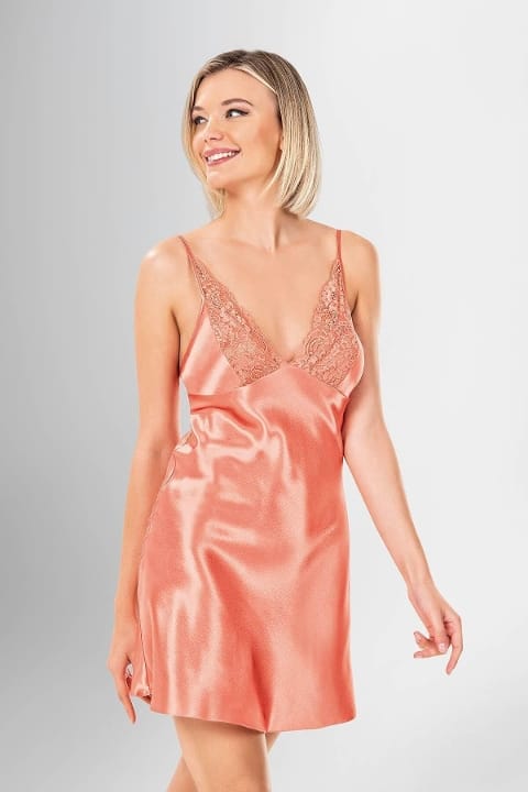 Kadın Somon Renkli 2li Sabahlık Takımı Ahu 1900 - 2