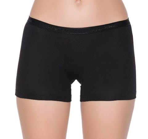 3'lü Paket Yüksek Bel Modal Boxer Kadın Siyah Yıldız 3625