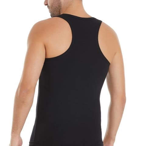 Modal Pamuk Elastan 3'lü Paket Sporcu Erkek Atlet Yıldız 79 - Siyah