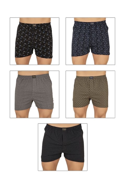 Desenli Pamuklu Esnek Boxer Şort Özkan 11810 - 2