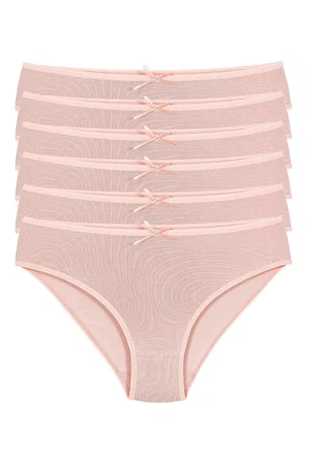 Bambu Yüksek Bel Bikini Kadın Külot Yıldız 3914 - Pudra