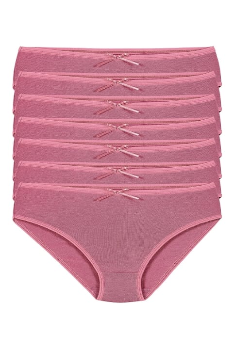 Yüksek Bel Bambu Bikini Külot 6'lı Paket Yıldız 3909