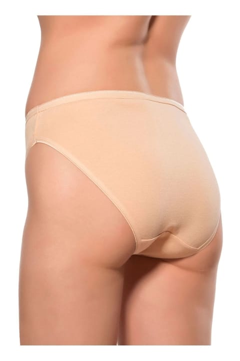 Pamuklu Likralı Yüksek Bel Slip Külot Özkan 6120 - Ten