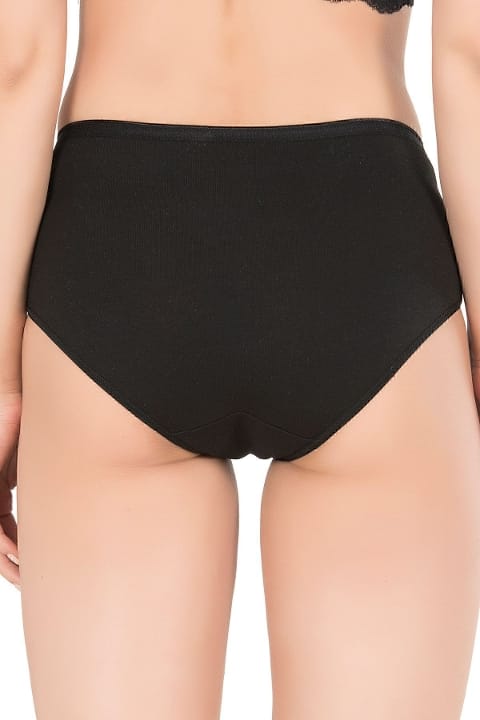 Pamuklu Modal Esnek Yüksek Bel Bato Külot 10lu Paket Özkan 23922 - Siyah