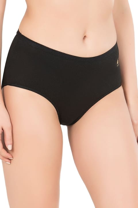 Pamuklu Modal Esnek Yüksek Bel Bato Külot 10lu Paket Özkan 23922 - Siyah