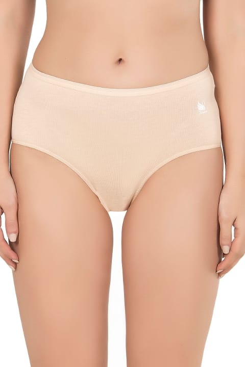 Pamuklu Modal Esnek Yüksek Bel Bato Külot 10lu Paket Özkan 23922 - Ten