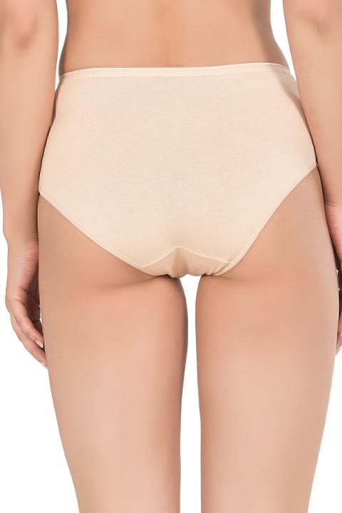 Pamuklu Modal Esnek Yüksek Bel Bato Külot 10lu Paket Özkan 23922 - Ten