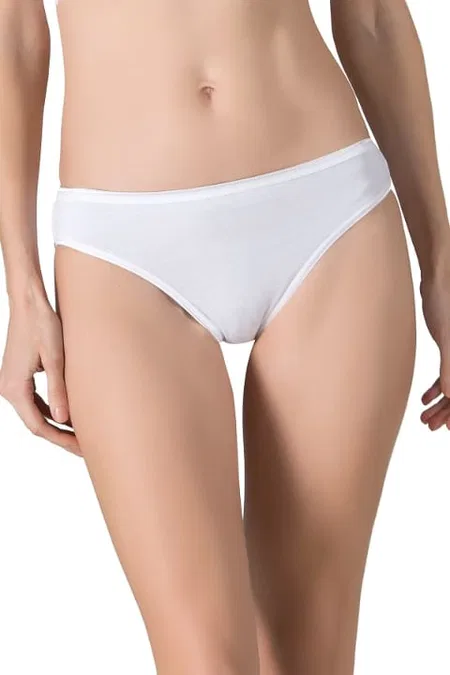Yüksek Bel Esnek Slip Külot 10lu Paket Özkan 23926 - Beyaz