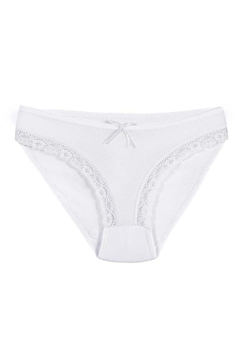 Dantelli Yüksek Bel Kadın Bikini Külot Yıldız 3770 - 2