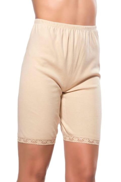 Pamuklu Dantelli Yüksek Bel Külot  Özkan 0114 - Ten