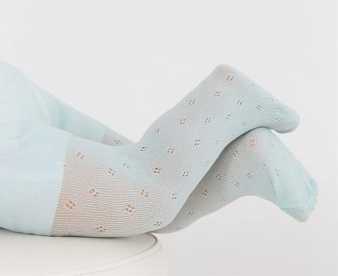 Beyaz Bebek Külotlu Çorap %100 Pamuk Daymod 2122120 - Beyaz