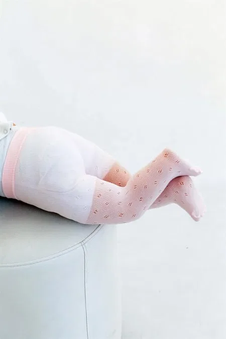 Leopar Desenli Bebek Külotlu Çorap Daymod 2122120 - Pembe