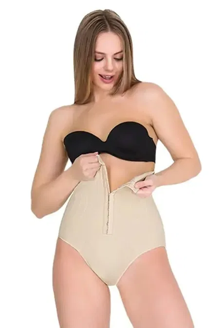 Kademeli Kompresyon Yüksek Bel Slip Korse Pera Fitol 8002 - Ten