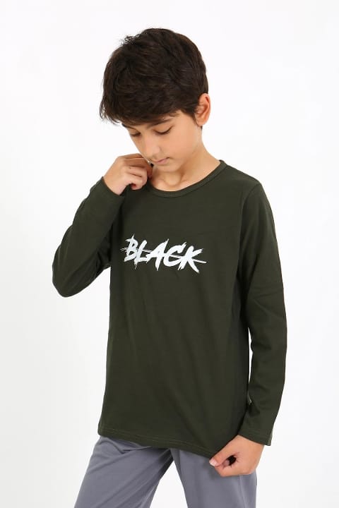 Akbeniz Uzun Kollu Pamuklu Erkek Çocuk Pijama Takım Akbeniz 20437 - Görsel 4