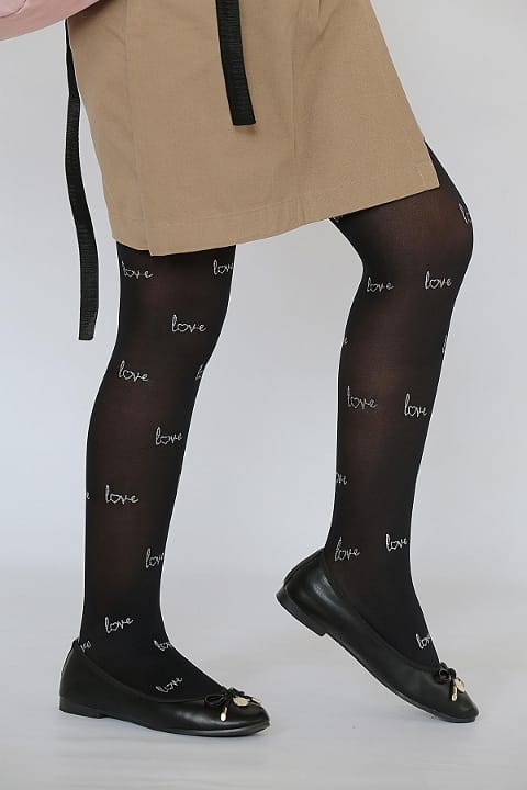 Kaydırmaz Tabanlı Siyah Çocuk Külotlu Çorap Daymod 2125170 - 2