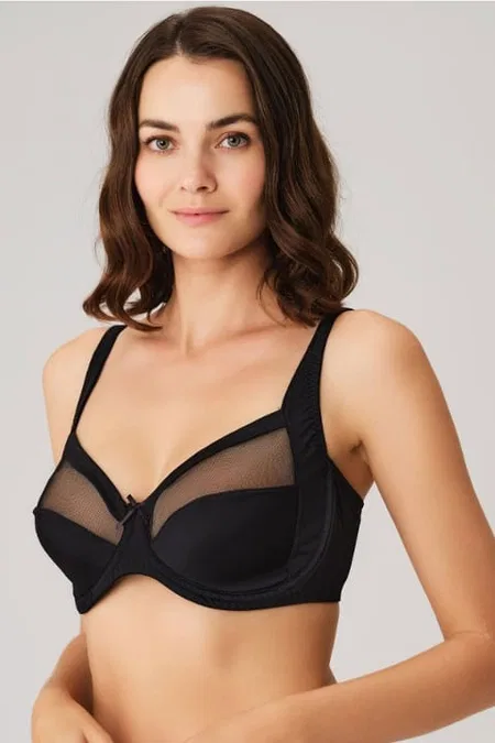 Toparlayıcı Balenli Desteksiz Dolgusuz Küçültücü Sütyen Anıl 3696 - Siyah