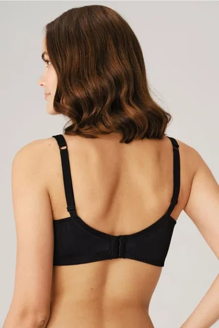 Toparlayıcı Balenli Desteksiz Dolgusuz Küçültücü Sütyen Anıl 3696 - Siyah