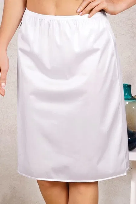 Anıl Dantelsiz Kısa Jüpon 0616 - Beyaz