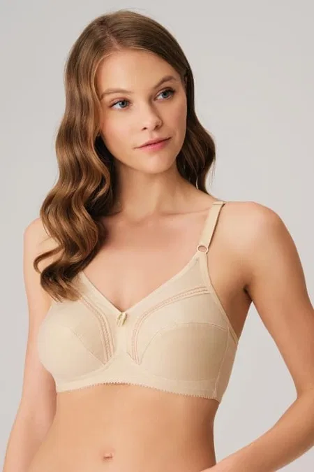 Anıl Ultra-Rahat Balensiz Koton Minimizer Sütyen 3714 - Ten