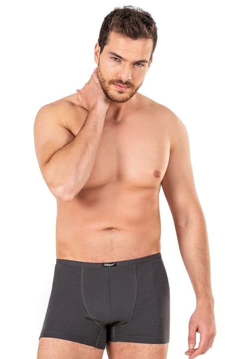 Pamuk Modal Esnek Dikişli Boxer Özkan 11897 - Antrasit