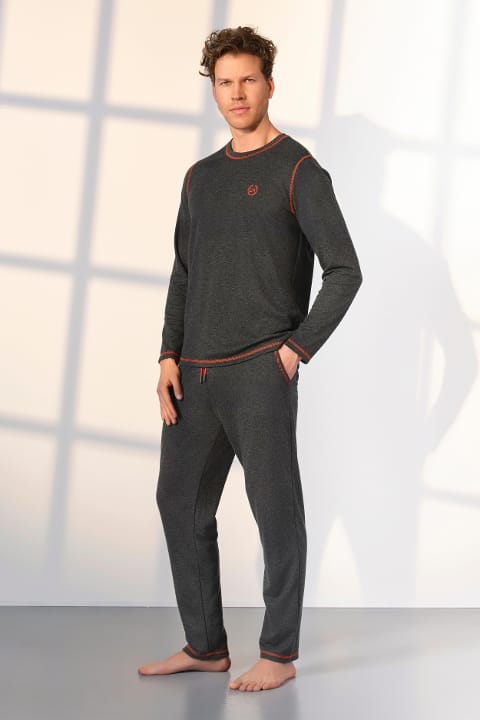 Yüksek Kalite Polyester Viskon İki Parça Pijama Takımı Doreanse 254541