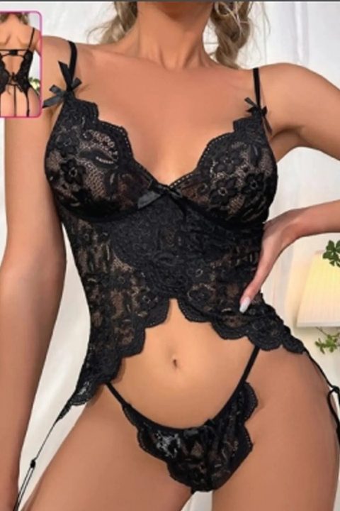 Ayarlanabilir Klipsli Jartiyer Takım For Dreams 8460 - Siyah