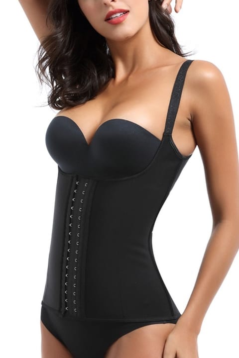 Dikişsiz Agraflı Yüksek Bel Korse Pera Fitol 5001 - Siyah
