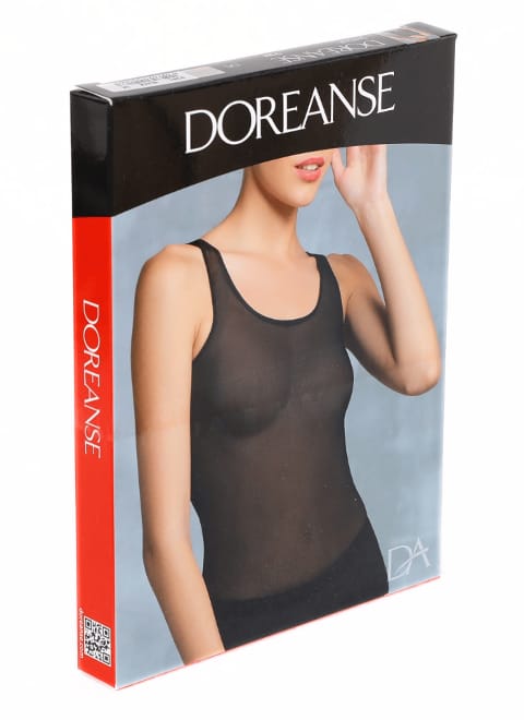 Nefes Alabilen Pamuklu Askılı Atlet Doreanse 9381 - Siyah