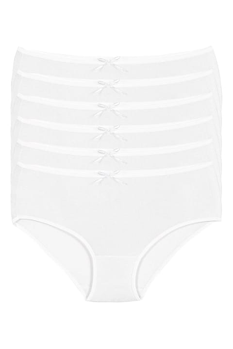 Yüksek Bel Bambu Külot 6'lı Paket Yıldız 3920