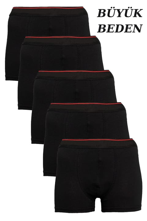 Büyük Beden Pamuklu Esnek Boxer Arma Yıldız 1177