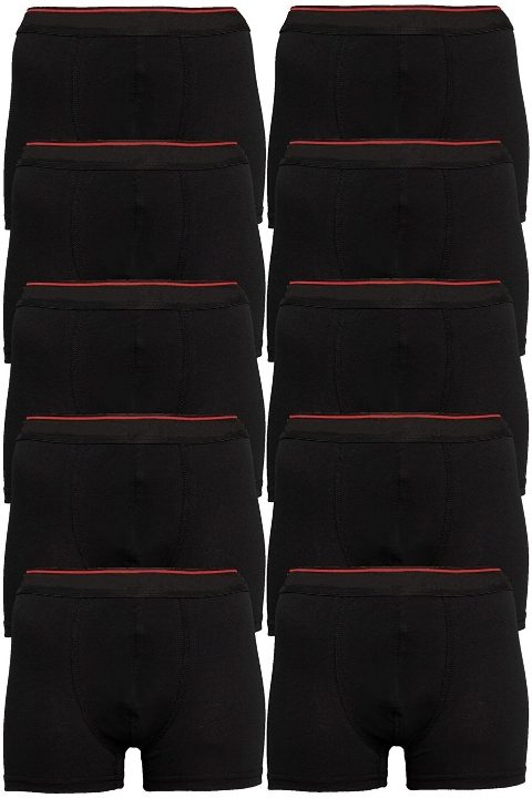 Battal Büyük Beden Siyah Boxer Esnek Bel  Arma Yıldız 9177 - Siyah