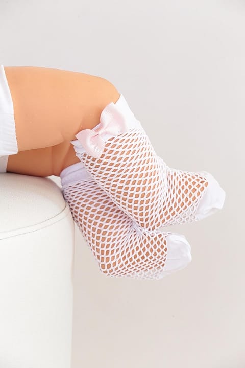 File Doku Dizaltı Çorap Beyaz Daymod 2223013 - 2
