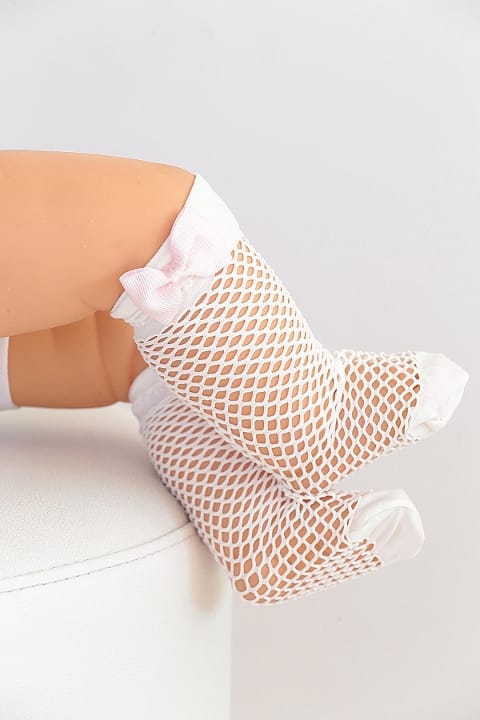 File Doku Dizaltı Çorap Beyaz Daymod 2223013 - Beyaz